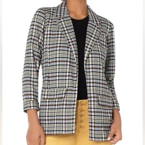 Liverpool Multicolor Plaid Blazer
